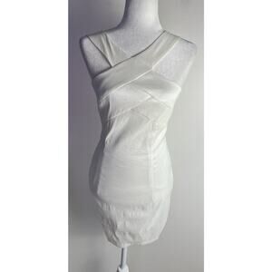 Vtg 80's Jessica‎ McClintock x Gunne Sax Ivory Halter Mini Sz 3-4 NEW Dead stock